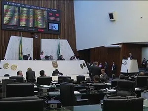 Assembleia analisa nova proposta para a previdência estadual do Governo do Paraná (Foto: Reprodução/ RPC TV)