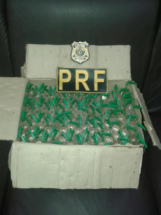 O dono da carga já havia sido preso uma vez por tráfico - Foto: Divulgação PRF