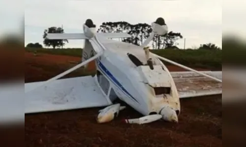 Avião cai na zona rural de Marilândia do Sul/Mauá da Serra