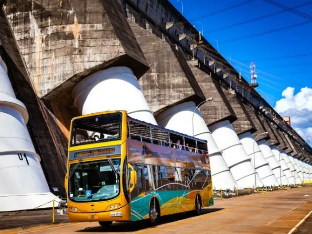 O número de ônibus também será maior para atender todos os visitantes (Foto: Itaipu Binacional/ Divulgação)