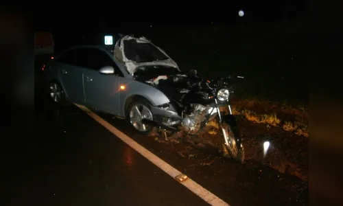 Motociclista fica ferido em acidente na PR 272  