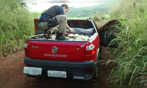 ​PRF apreende 692 quilos de maconha e recupera caminhonete roubada no Paraná