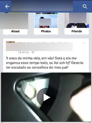 Estudante de Curitiba flagra namorada no motel com outro e posta vídeo do flagrante nas redes sociais - Imagem: Reprodução/Banda B