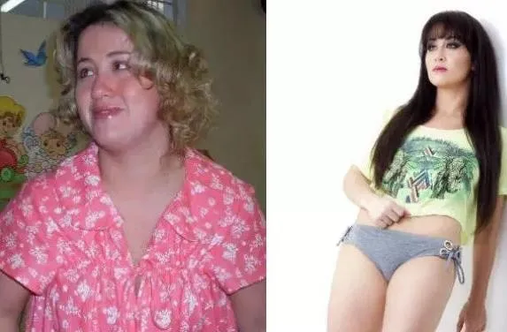 Antes e Depois. Leandra, de 35 anos, perdeu 30 quilos em um ano (Foto: Rodrigo Covolan/Leandra Mello Pessoa/Arquivo pessoal)