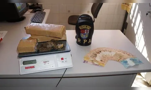 PM apreende quase 2 kg de maconha em Ivaiporã