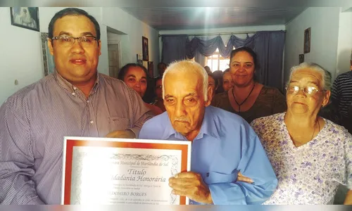 Pioneiro é homenageado em Marilândia do Sul