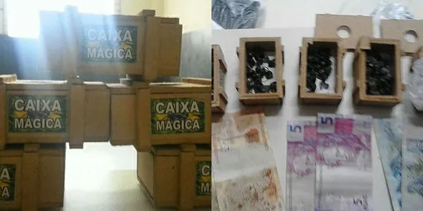 Drogas eram vendidas dentro das caixas mágicas (Foto: Divulgação GM)