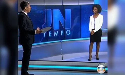 ​Moça do tempo rouba a cena, causa ciumeira e deixa Bonner inquieto