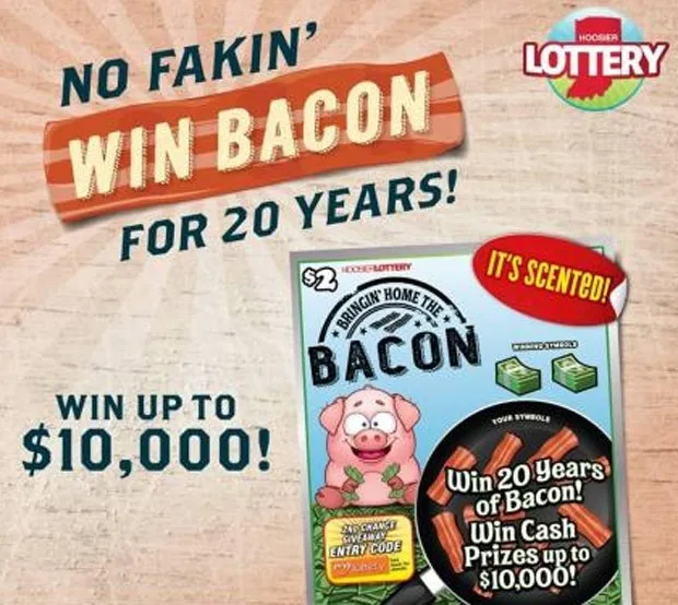 Apostador pode ganhar fornecimento de bacon por 20 anos (Foto: Hoosier Lottery's)