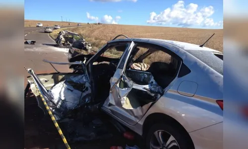 Acidente na rodovia PR-445 deixa cinco pessoas mortas