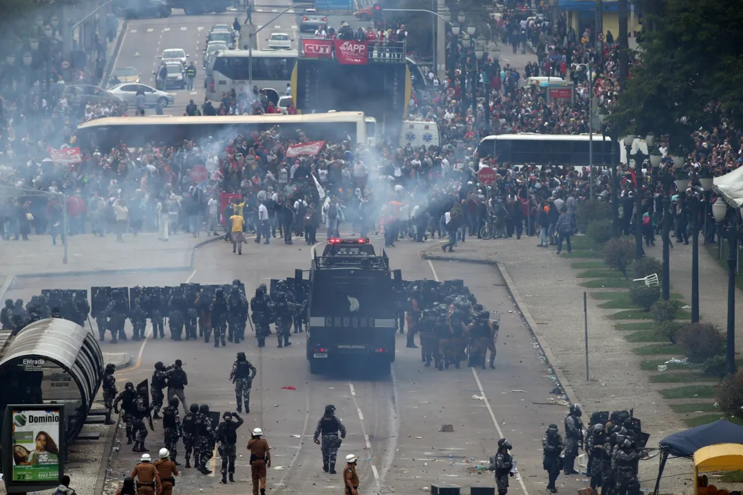 Protesto em 29 de abril acabou com mais de 200 feridos (Foto: Arquivo)