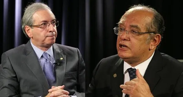 Eduardo Cunha discute impeachment com ministro com Gilmar Mendes - Imagem: Blog do jornalista Fábio Campana