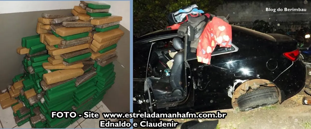 Polícia Rodoviária Federal apreende mais de 350 kg de maconha em Mauá da Serra - Foto: Ednaldo Henrique, da Rádio Estrela da Manhã