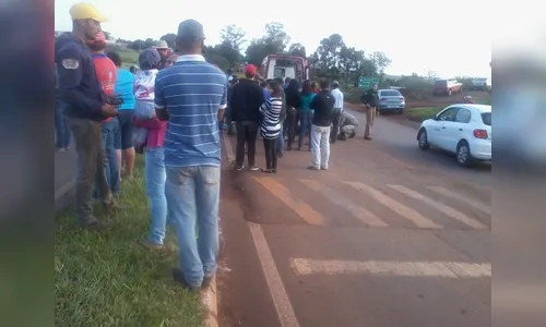 Acidente deixa motociclista ferido em Jardim Alegre 