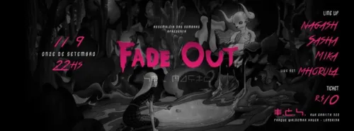 Arte promocional da sexta edição da festa gótica Fade Out - Imagem: Divulgação/assessoria de imprensa