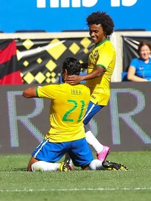 Seleção brasileira vence amistoso com gol de Hulk - Wagner Az/Farme/Estadão Conteúdo