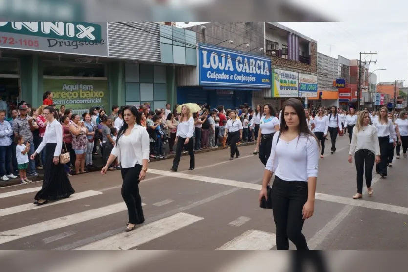 Desfile cívico reúne milhares de pessoas em Ivaiporã 