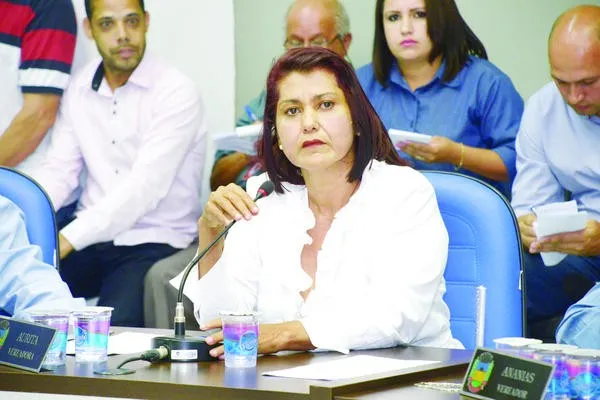  Vereadora Aurita Bertoli durante sessão da Câmara | Foto: Sérgio Rodrigo