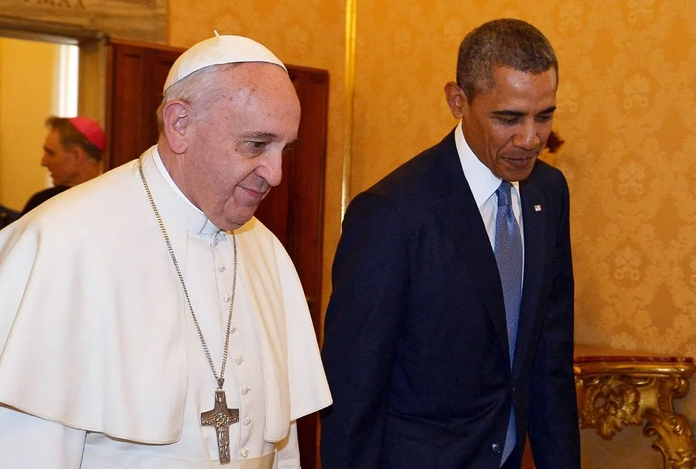 O papa Francisco e o presidente dos Estados Unidos, Barack Obama, defenderam o combate às mudanças climáticas - Foto: www.agencia.ecclesia.pt