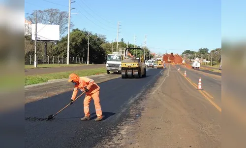 DER desvia trânsito para obras de duplicação da PR-445, em Londrina
