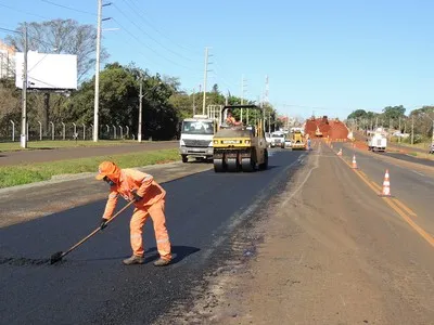 DER desvia trânsito para obras de duplicação em Londrina.Londrina - Foto: Divulgação DER