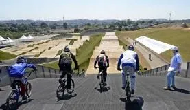 A pista do Bike BMX  teve de ser modificada a pedido dos atletas   Divulgação/Prefeitura do Rio de Janeiro