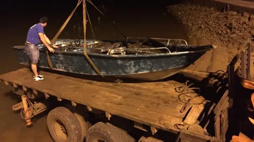 Barco interceptado pela PF levava 780 kg de maconha - Foto: Divulgação/PF