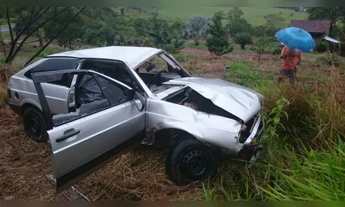 ​Capotamento em Contorno de Jandaia provoca morte de motorista