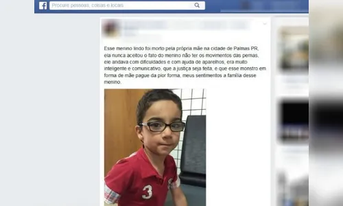 Menino morto pela mãe usava próteses para andar, confirma polícia