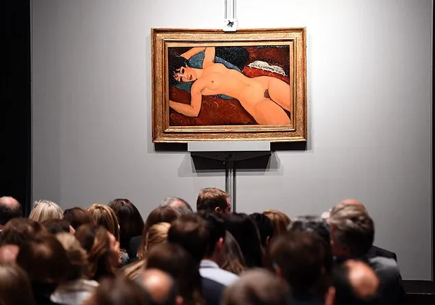 Quadro de Modigliani é leiloado por US$ 170 mi, tornando-se o 2º mais caro da história - TIMOTHY  A. CLARY AFP