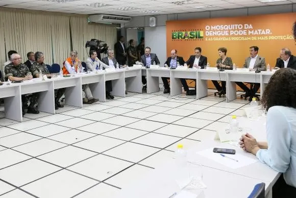 Recife (PE) - Presidenta Dilma Rousseff durante reunião para tratar de ações de enfrentamento à dengue, febre chikungunya e o vírus Zika, transmitidos pelo Aedes aegypti Roberto Stuckert Filho/PR