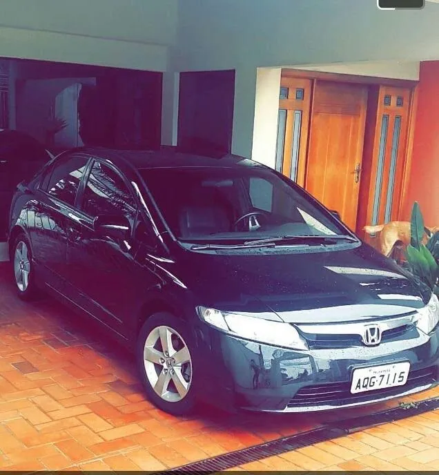 Ladrão furtou  Honda Civic preto, placa AQG-7115 (Apucarana) no dia 30 de novembro - Foto: Divulgação