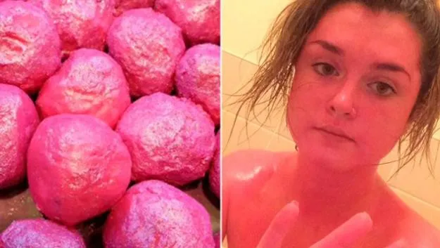Mulher ficou cor de rosa depois de utilizar produto de beleza - Foto - Divulgação
