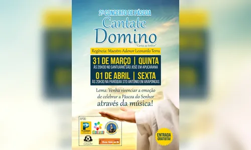 2º Concerto de Páscoa acontece em Apucarana e Arapongas 