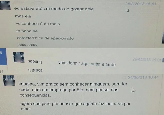 Conversas em rede social apontam para romance entre padre e moça em Ponta Grossa, no Paraná - Imagem: Reprodução/aRede