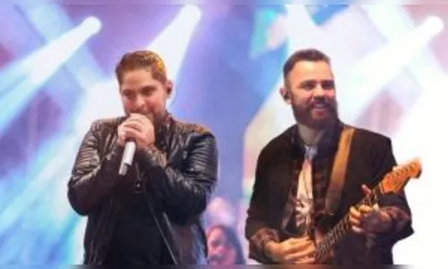 Jorge & Mateus cantam sucessos no Domingão do Faustão