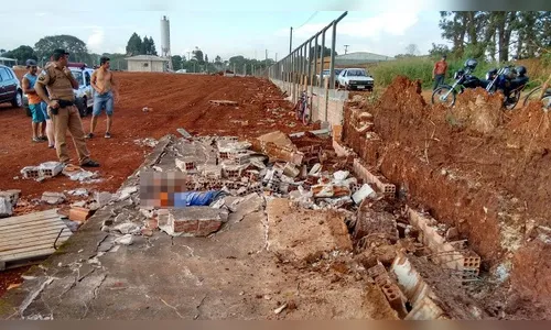 Muro desaba e causa morte de pedreiro em Jardim Alegre