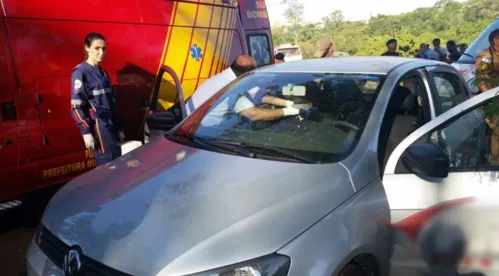 Agente penitenciário de 34 anos foi morto na manhã desta segunda-feira (18) na Avenida das Américas, Jardim San Fernando, em Londrina - Foto: WhatsApp/Divulgação