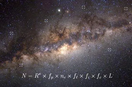 A equação de Drake, criada em 1961, nos permite estimar a quantidade de civilizações com tecnologia que existem em nossa galáxia. Fonte: science-facts.net