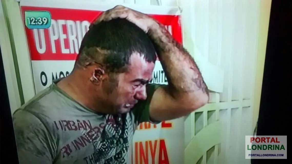​O soldado Viana, lotado no 5°BPM de Londrina, teve sua casa incendiada - desespero e ajuda de amigos - Foto - portallondrina.com