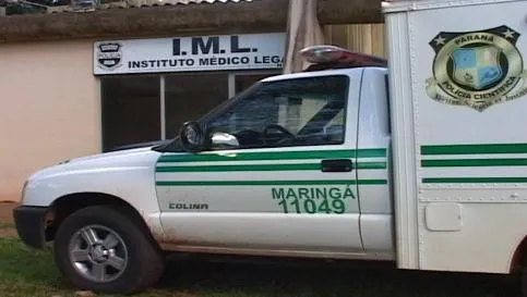 O corpo de homem morto após sequestro foi levado para o Instituto Médico Legal (IML) de Maringá - Arquivo