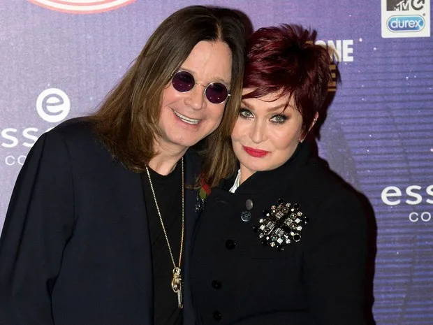 Ozzy e sua mulher na MTV Europe Music Awards de 2014 (Foto: Oli Scarff/AFP)