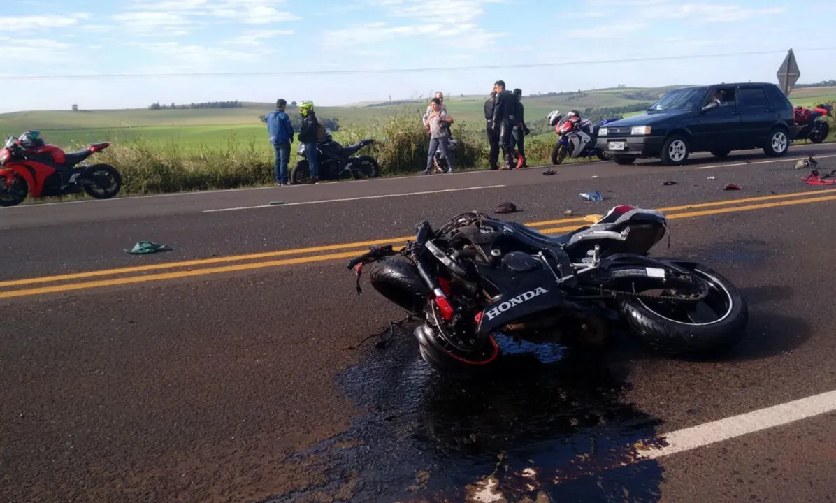 Acidente envolvendo motos estão cada vez mais frequentes no Paraná - Foto: Arquivo/TNONLINE/imagem ilustrativa)