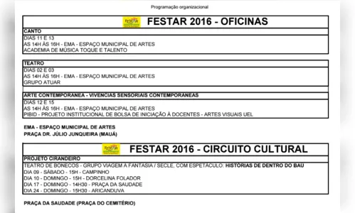 
							Festar inicia programação no dia 1º de julho
						
						