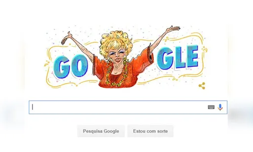 Google faz homenagem à Dercy Gonçalves em sua página inicial
