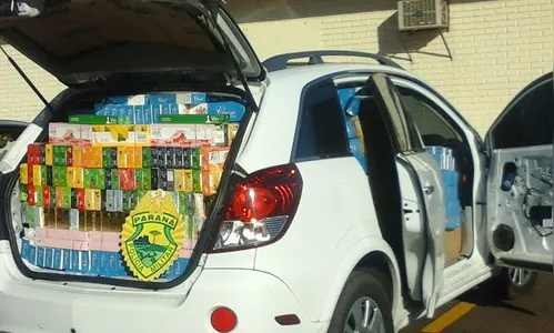 PM prende trio com carga de cigarros contrabandeados