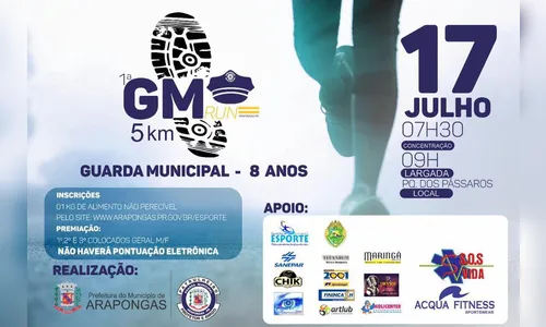 GM de Arapongas realiza corrida em comemoração aos oito anos de atividade