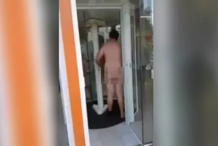 Vídeo se espalhou pela internet e mostra o homem revoltado com o segurança. Foto: Reprodução