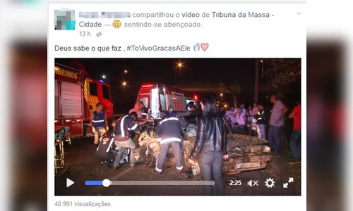 Menor que teria causado acidente fatal em Londrina, publica mensagem no facebook