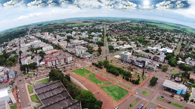 Na foto, vista aérea de Medianeira, Paraná.Foto: Divulgação